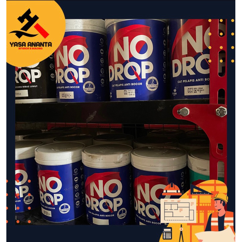 CAT PELAPIS ANTI BOCOR NODROP 1KG AVIAN / NO DROP 1 KG / Cat cat tembok pelapis anti bocor avian nod