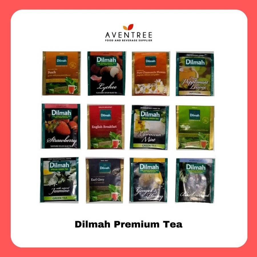 

DILMAH Foil Envelope Tea Bag Premium Tea All Varian Teh Dilmah Rasa Rasa