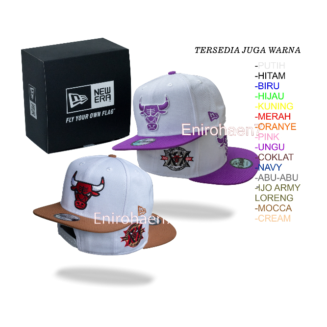 Topi Banteng Topi pria wanita Unisex Topi kerbau Topi tengkorak full katun PUTIH V KOMBI