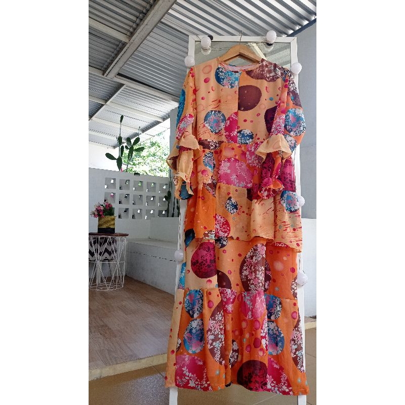 gamis syari motif ceruty