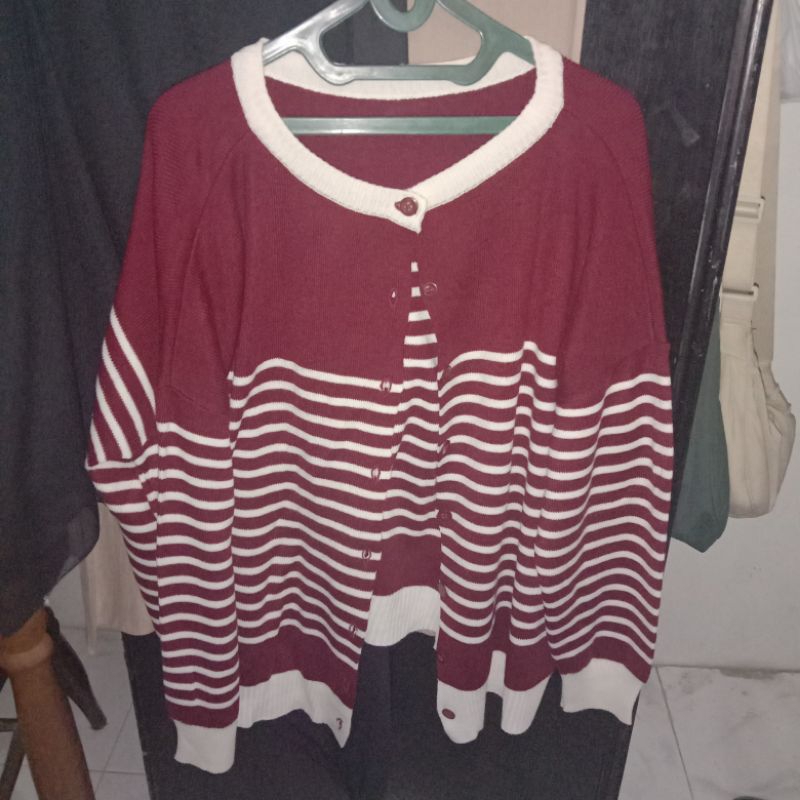 (PRELOVED) SHOPINKAE - STRIPED CARDIGAN