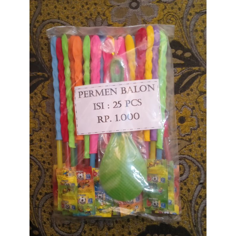 

permen bola annora isi 25 pcs hadiah balon panjang