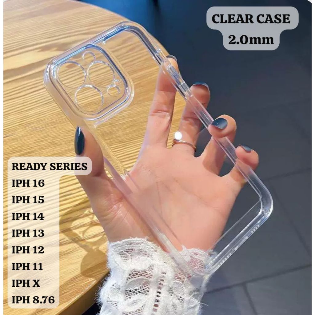 Case Bening Clear Iphone 17 Promax 17 Air 16 16e 15 15 Pro 14 Promax 14 Plus 14 Pro 13 Promax / 12 P