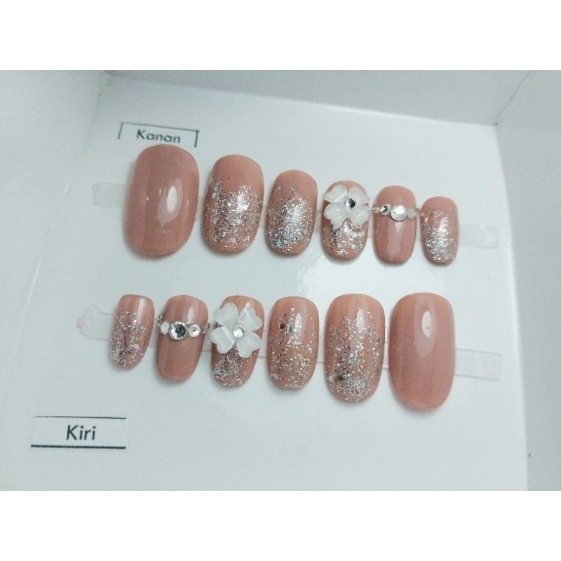 KUKU PALSU WEDDING, KUKU PALSU LAMARAN, KUKU PALSU 3D, KUKU PALSU PREMIUM, FAKE NAIL, NAIL ART, Pres