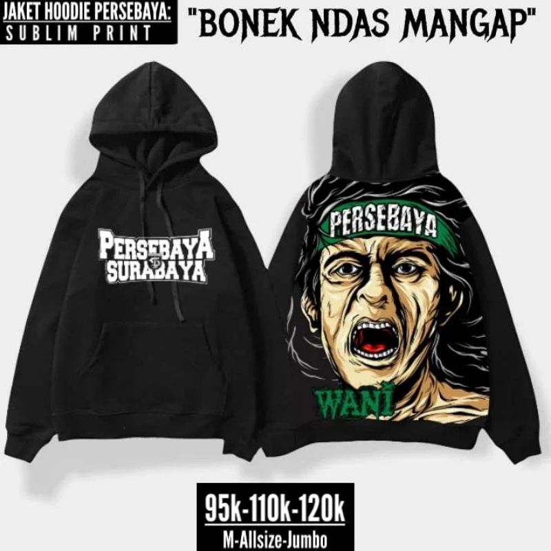 Hoodie Ndas mangap hitam