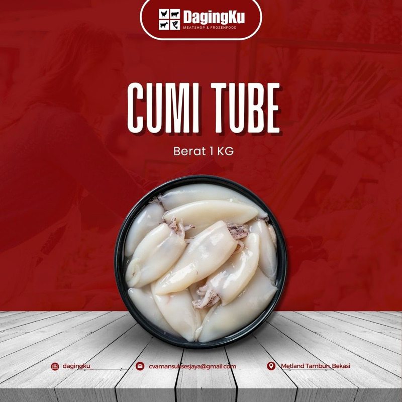 

Cumi Tube Frozen 1Kg/Cumi Kupas Bersih 1Kg/Cumi Squid Tube 1Kg