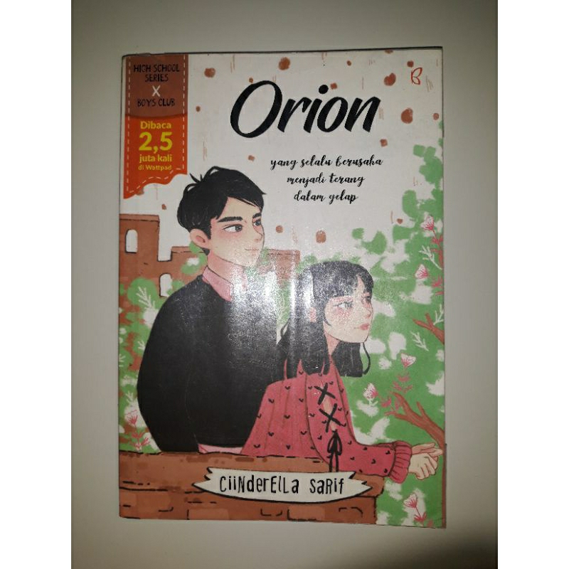 [Preloved] Novel Orion by Ciinderella Sarif
