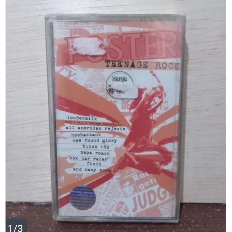 Kaset Pita Poster - Teenage Rock Kondisi Segel