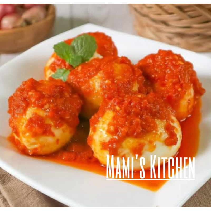 

Telur Balado 5 Butir, Masakan fresh baru dimasak