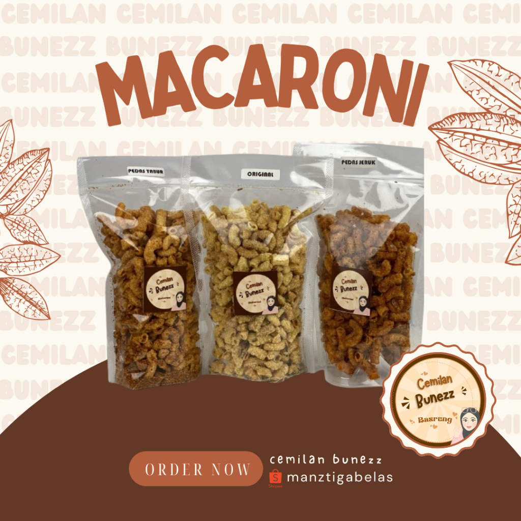 

Makaroni Makanan Ringan Cemilan Snack Pedas Murah Kriuk