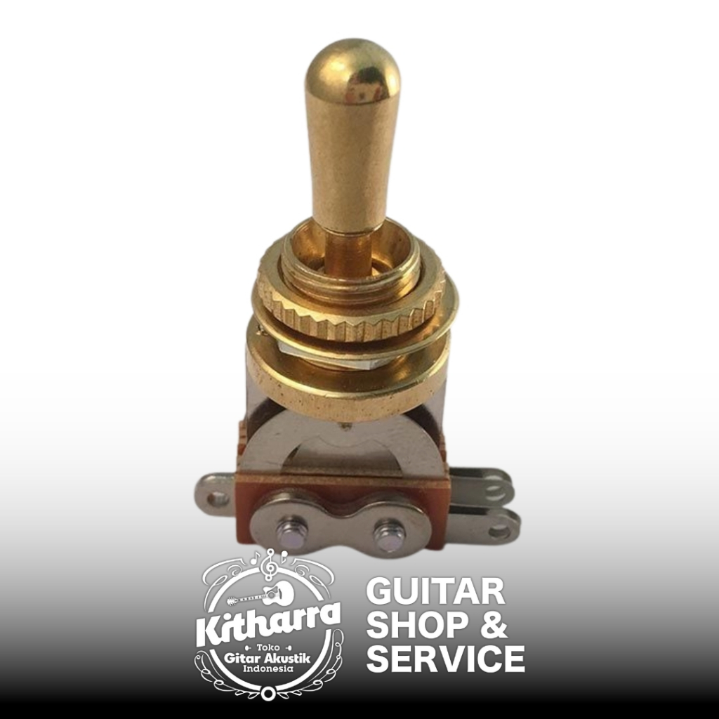 HOSCO TOGGLE SWITCH YM-T20 GOLD KNOB | KNOB LES PAUL | EPIPHONE GIBSON | 3-Way Toggle Switch | Origi