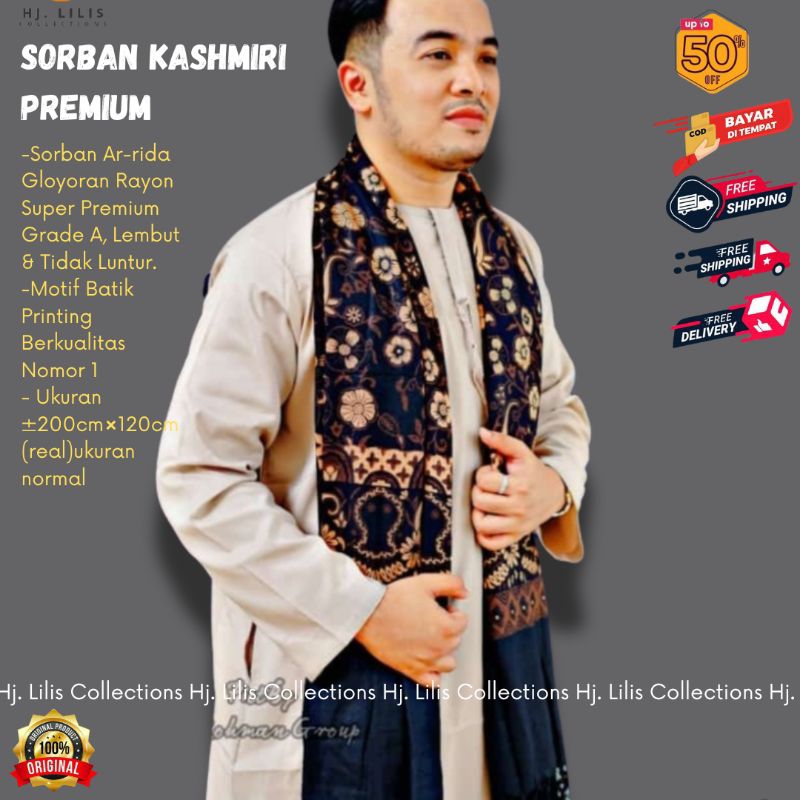 SORBAN MURAH SORBAN AR RIDA SOLO PREMIUM ORIGINAL SORBAN LAKI-LAKI PREMIUM SORBAN PUTIH SORBAN KASHM