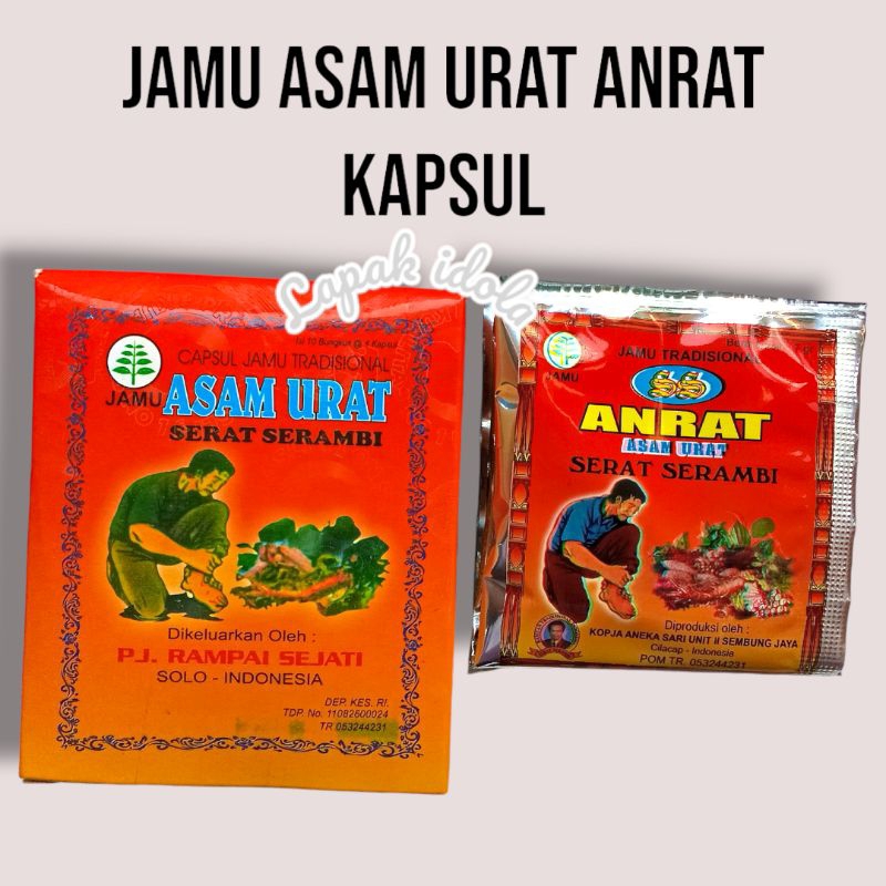 Anrat Jamu asam urat kapsul