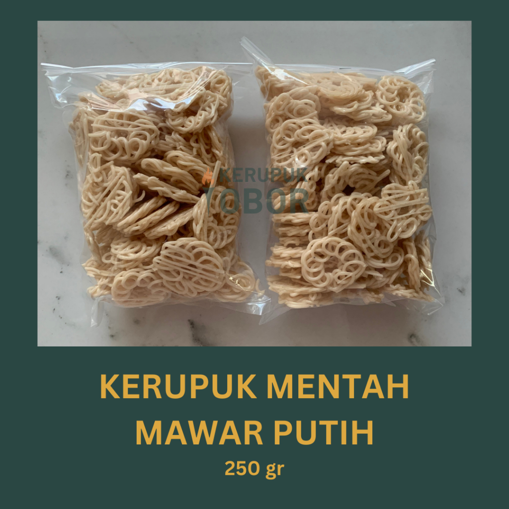 

Kerupuk mawar putih mentah - 250 gr