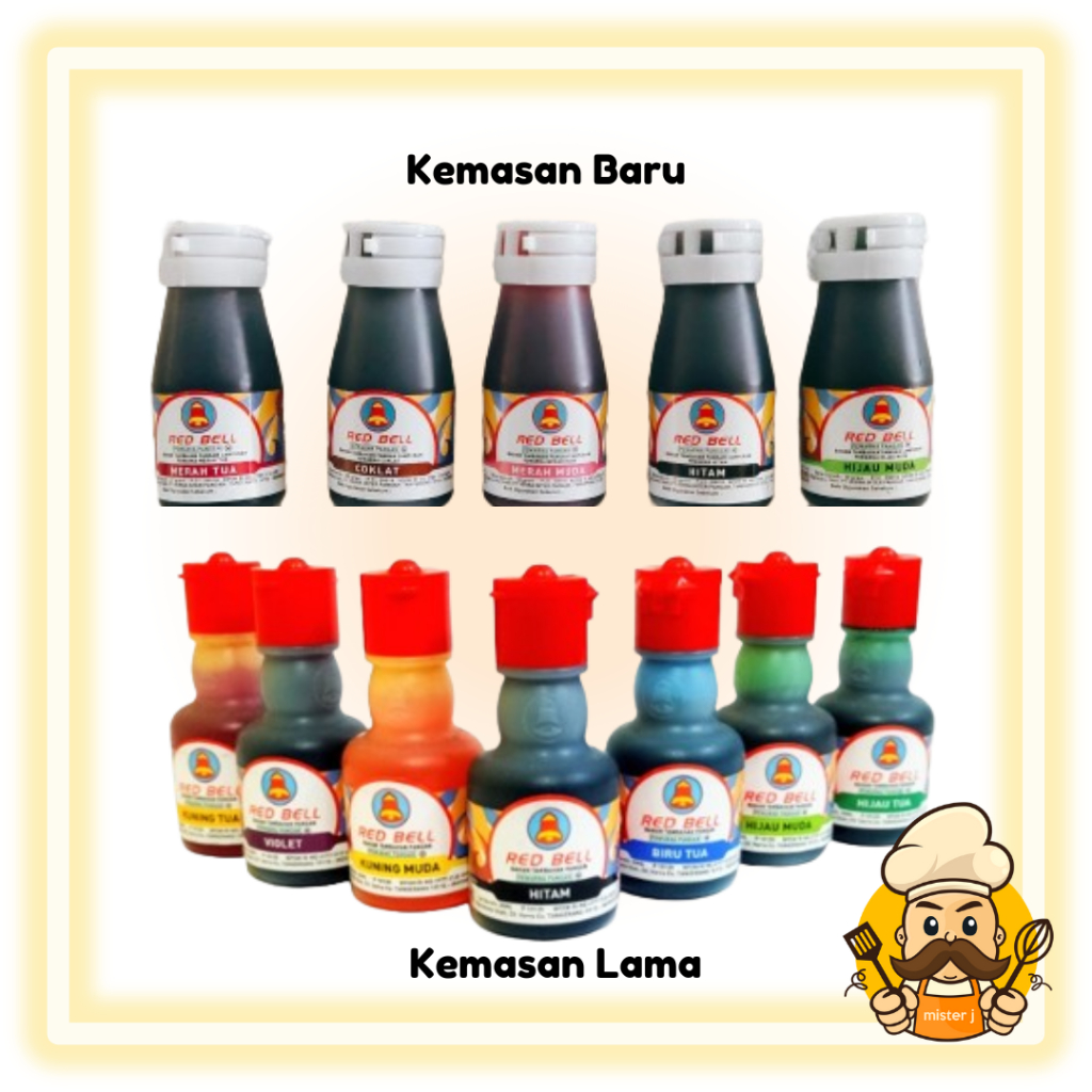 

Pewarna Makanan Redbell 30ml | All Varian Warna | Pewarna Makanan HALAL