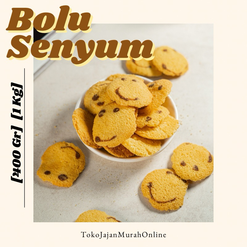 

Snack Cemilan Bolu Kering Senyum Coklat Crunchy [400 gr] [1 kg] | Manis & Renyah Viral