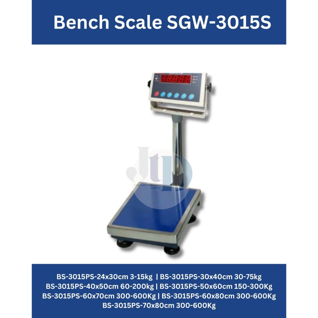 Timbangan Duduk GSC SGW-3015S Cap 3kg- 600kg [Juragan Timbangan Digital] Timbangan barang