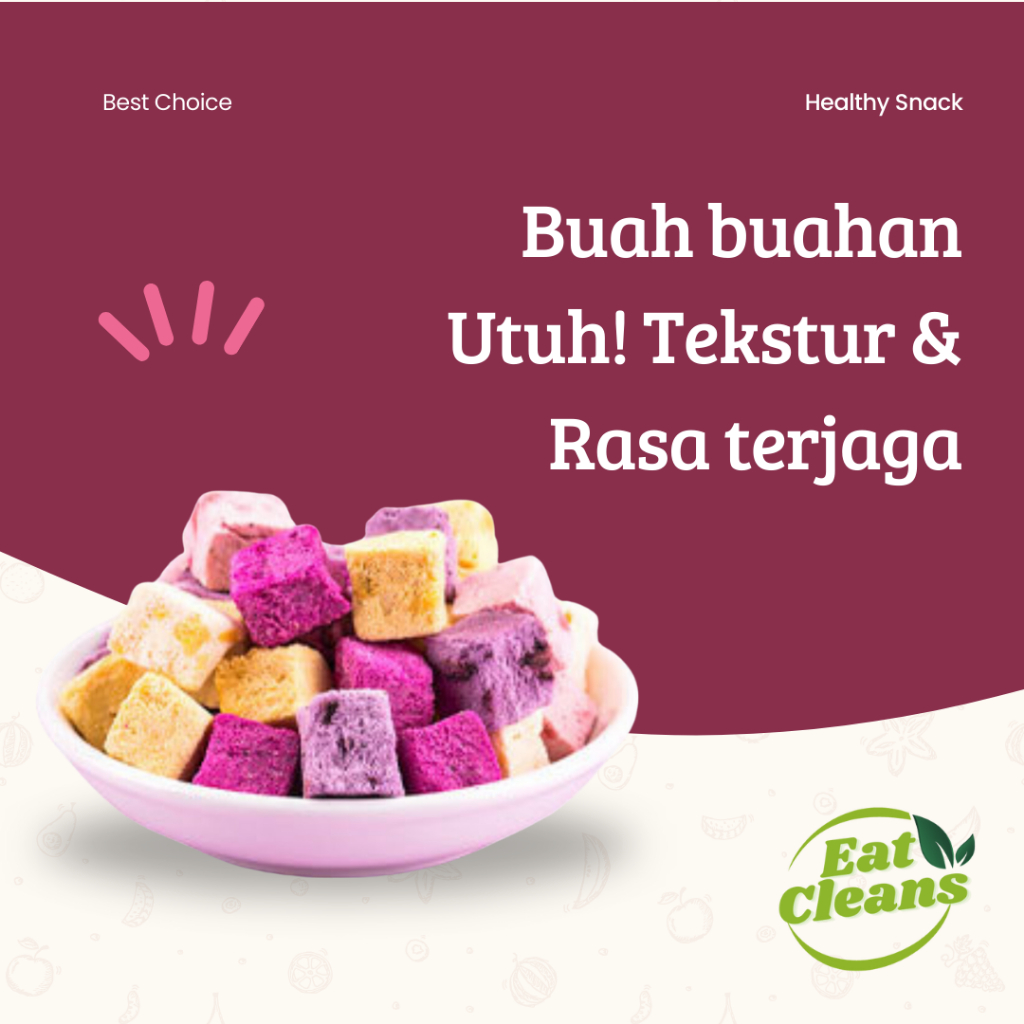 

RB Freeze Dried Crispy Yogurt Fruits Mix Flavor - Snacks Yoghurt Kering Beku - Camilan Snack Sehat
