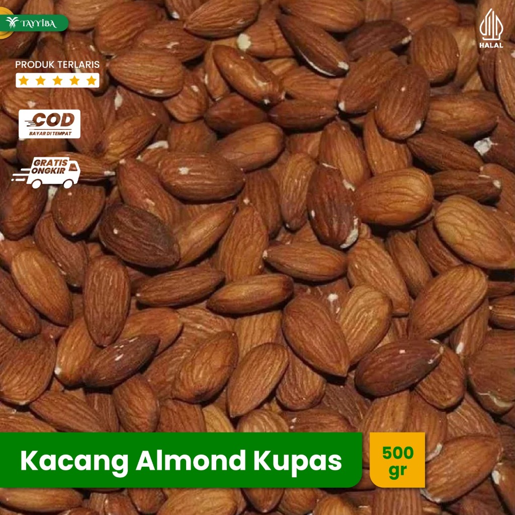 

Kacang Almond Organik Kupas Panggang Roasted Matang 500gr Oleh Oleh Haji dan Umrah