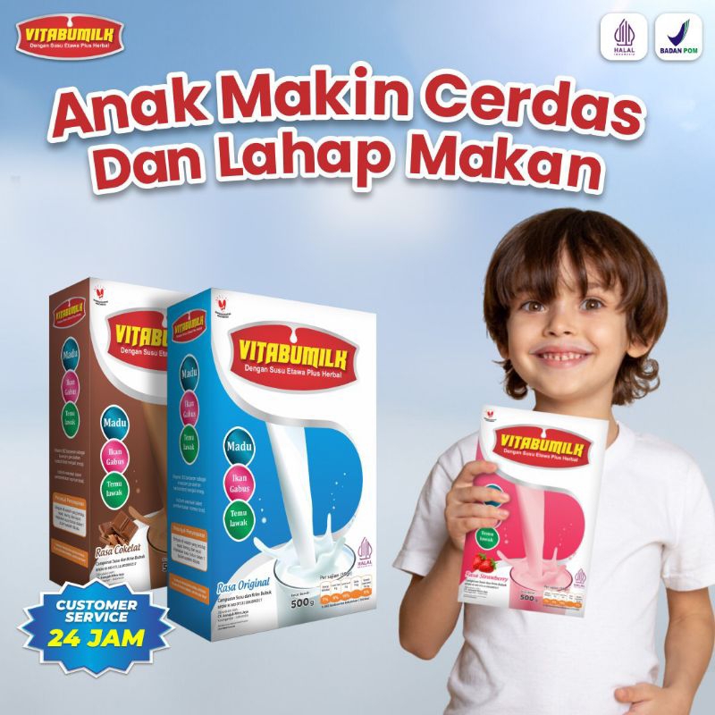 

Susu Kambing Etawa Bubuk isi 500gr Plus Herbal VITABUMILK