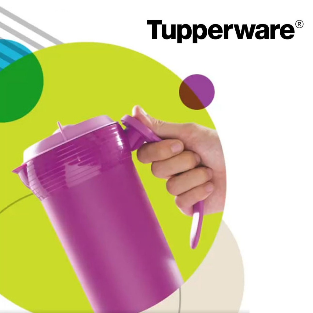 Botol Air Tupperware - Twist N' Pour 1.1L | Jug Tempat Air Ergonomis 1.1 Liter dengan Warna Ungu