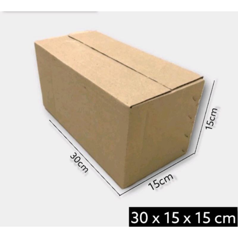 

kardus packing ukuran 30x15x15 cm single wall polos