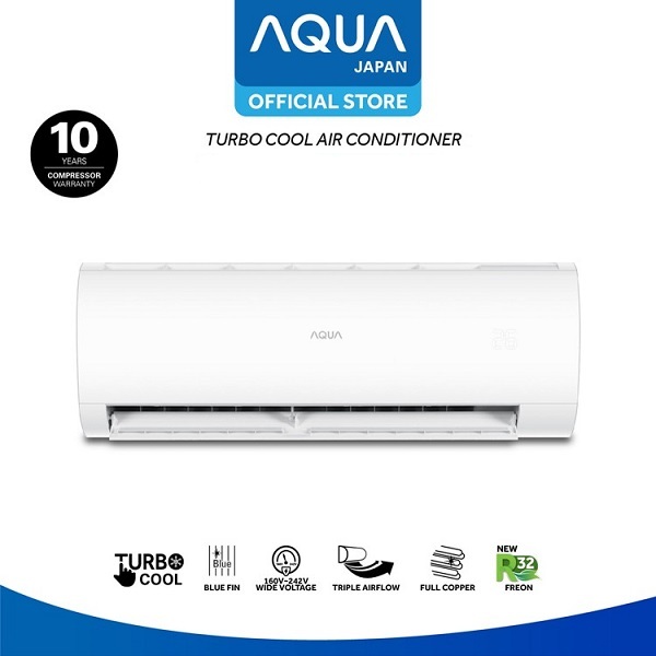 AC AQUA Split 1PK + Ongkos Pasang