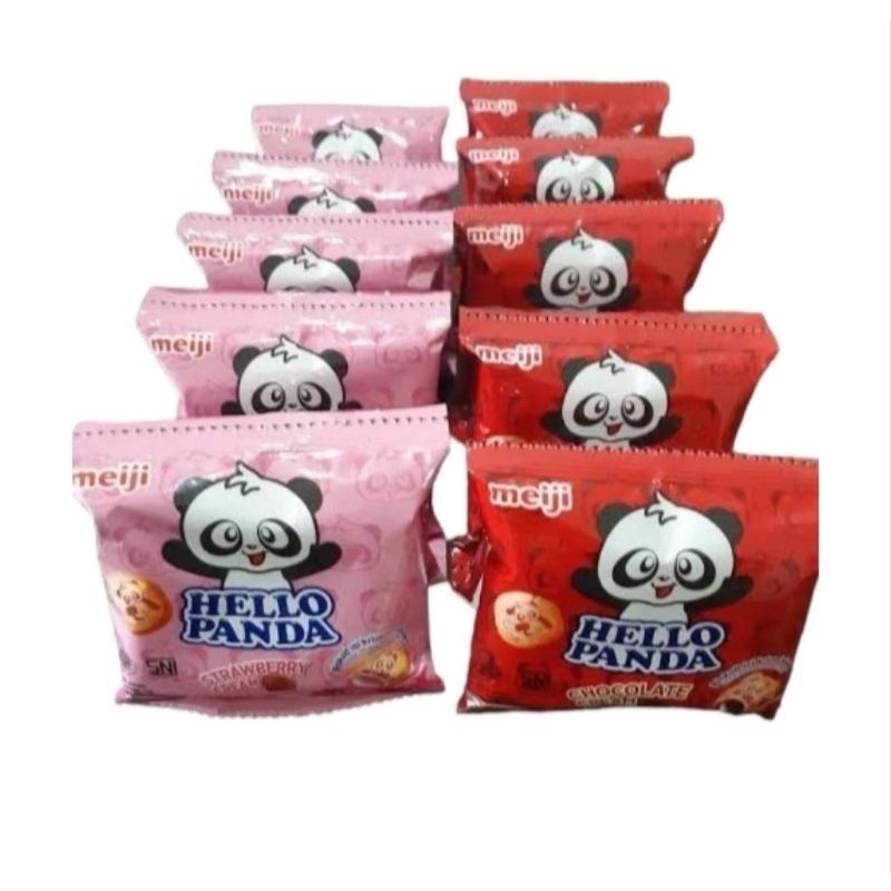 

MEIJI HELLO PANDA BISKUIT 10x8g COKLAT NYA BERASA BANGET 1 PACK ISI 10 BUNGKUS