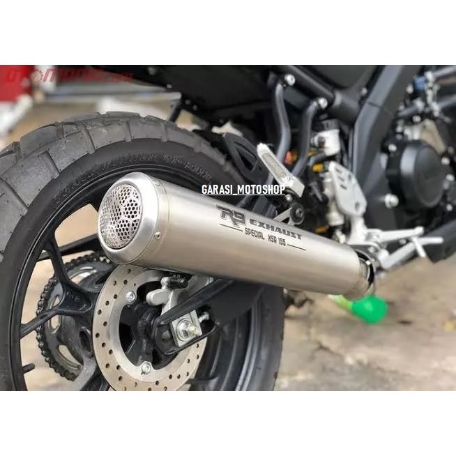 knalpot racing r9 exhaust yamaha xsr 155 retro series original