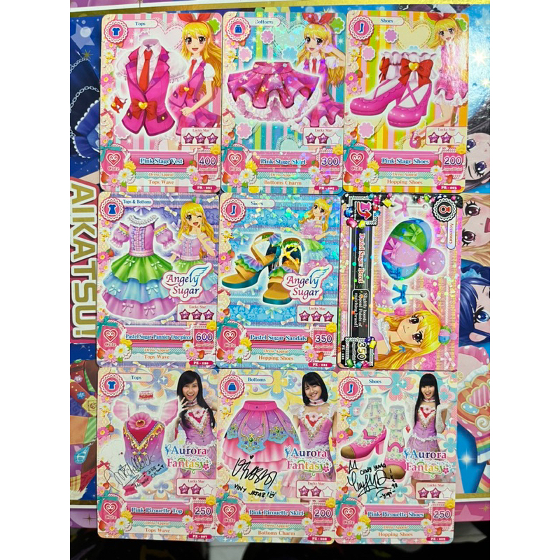 Kartu Aikatsu Debut Promotion Set Original Asli JKT48 Pink Stage Set Coord Pastel Sugar Fanbook Full