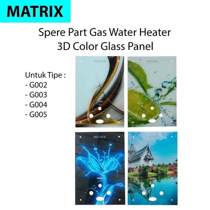 Water Heater Gas Matrix dengan Digital LED Display