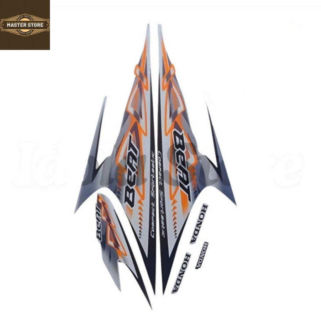 Sticker Striping Motor Honda Beat Karbu 2012 Hijau list body motor beat Karbu 2012