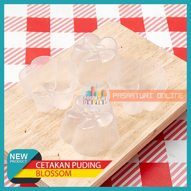 Paket CETAKAN PUDDING MINI BENING / Cetak Kue Transparan / Jelly / Puding Agar - Agar