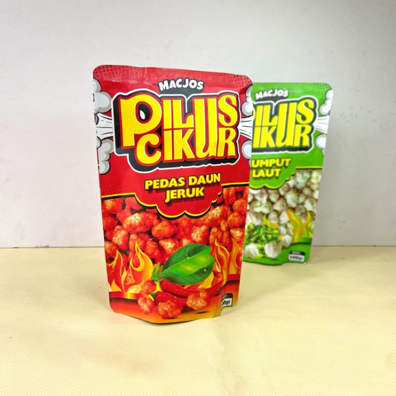 

MACJOS PILUS CIKUR cemilan snack viral kemasan 100 gram RENYAH GURIH