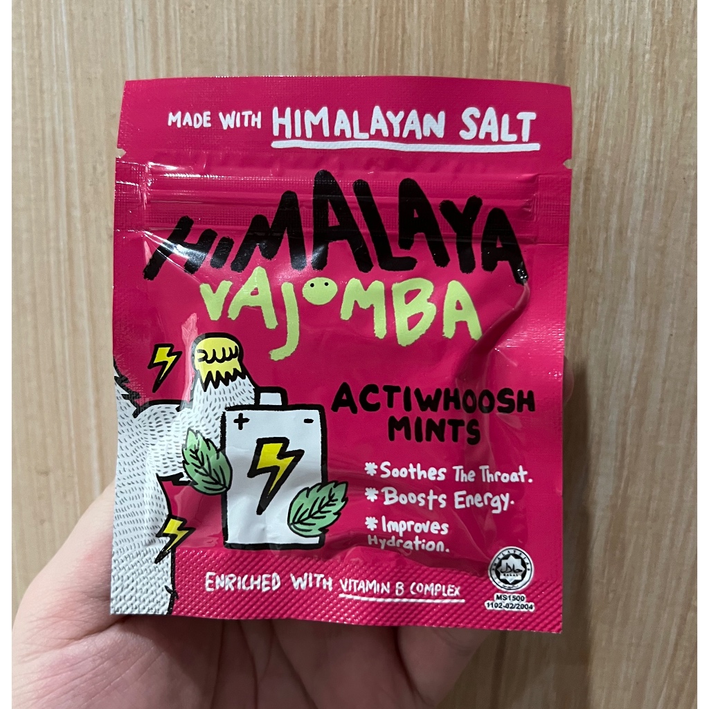 

Himalaya Salt Vajomba Candy Actiwhoosh / Permen Import Mint