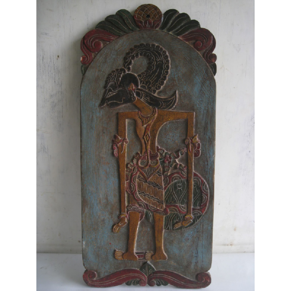 Antik seni pahatan wajang kayu primitif / blawong antik wajang " ARDJUNA"