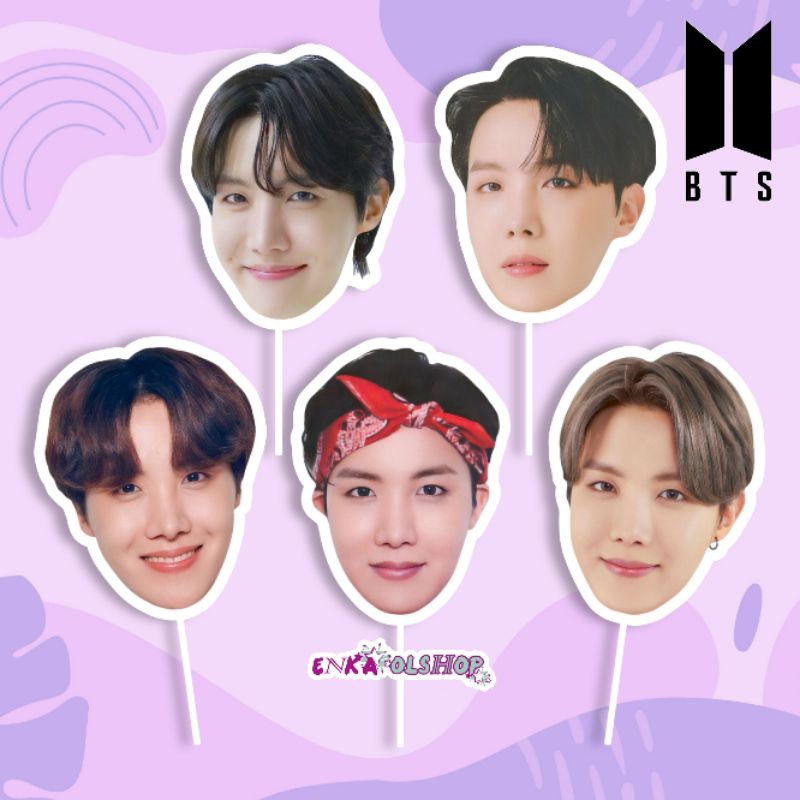 FAN FACE/KIPAS MUKA BTS : J-HOPE handfan, kipas kpop, kipas karakter, kipas wajah, topeng pesta