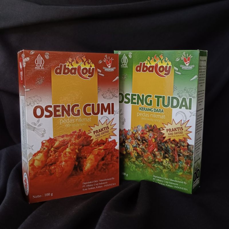 

PAKET DUO MIX (1 OSENG CUMI + 1 OSENG TUDAI) DBALOY