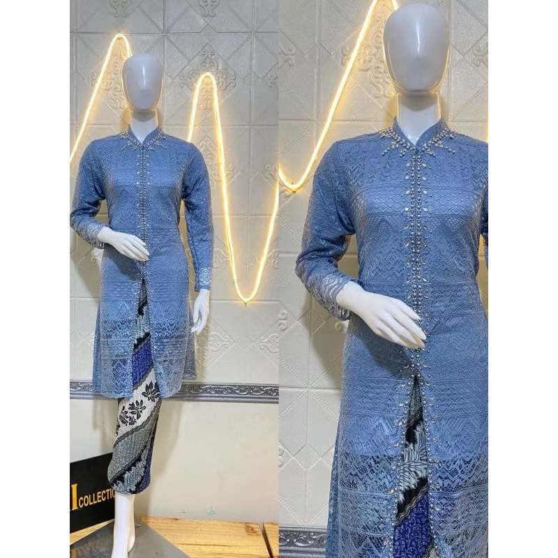 ai- KEBAYA BROKAT BUSUI PAYET- Kebaya Modern  Kebaya Wisuda  Kebaya Tunik Payet Kebaya Brokat Payet 