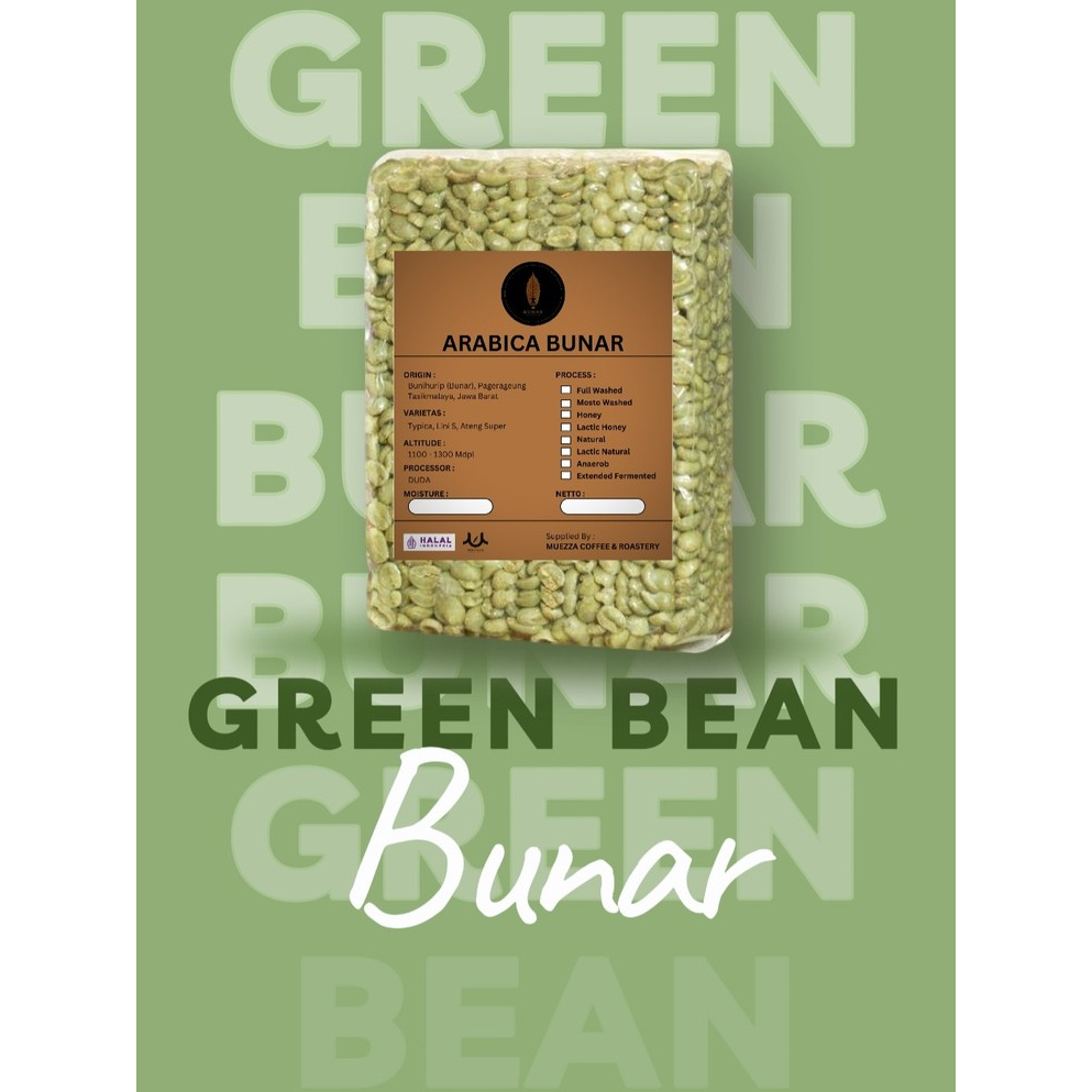 

Green Bean Natural Lactik Kopi Bunar Sukapada Muezzza Roastery Tasikmalaya