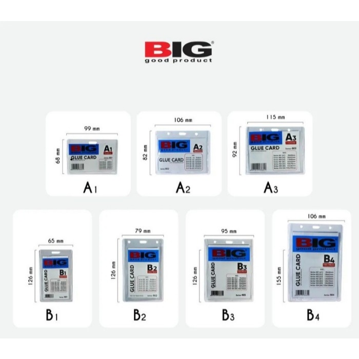 

Sampul Id Card Mika Big A1 - A3, Name Bag, Name Tag Big