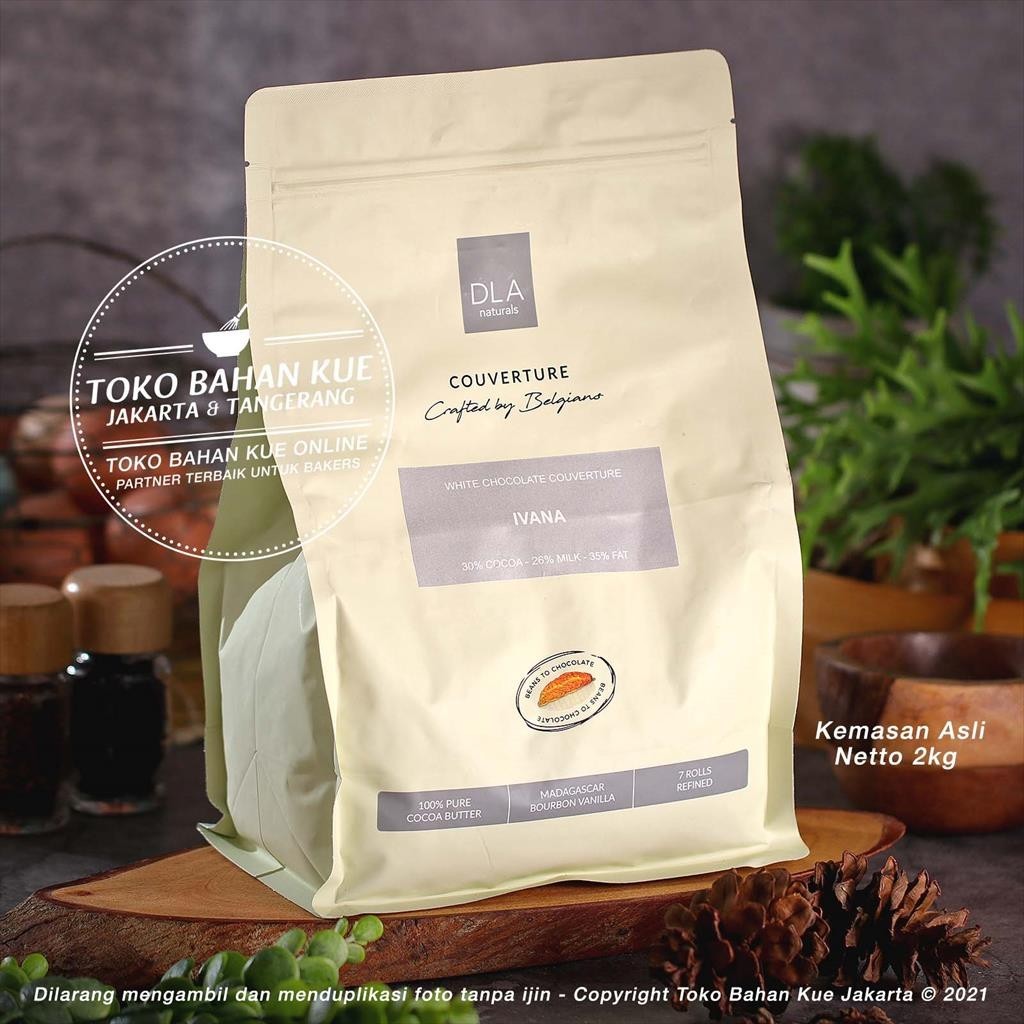 

DLA Naturals - IVANA 30% 2kg White Chocolate Couverture Coklat Putih