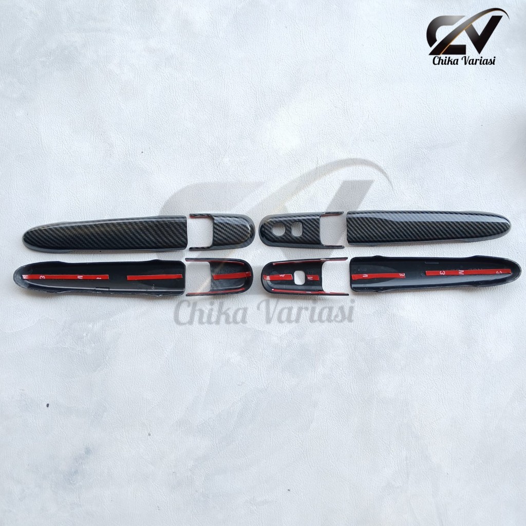 Cover Handle Tutup Pintu Mobil Rush Gr Sport 2018 - 2024 Carbon