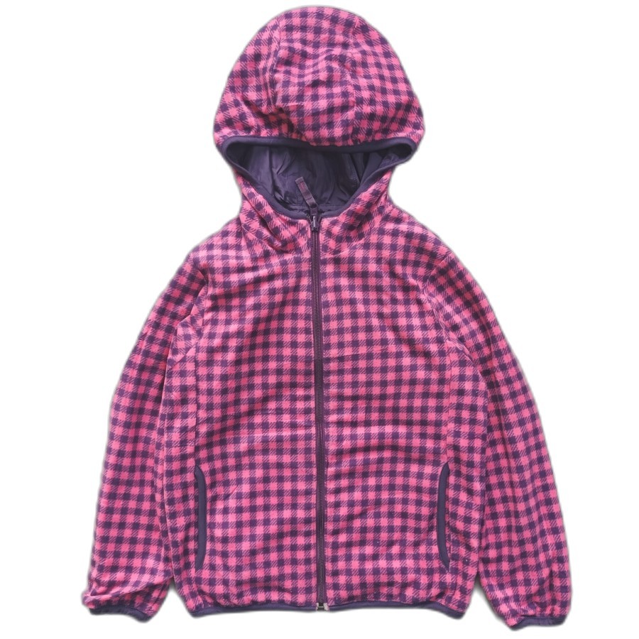 jaket anak uniqlo kids nylon polar windbreaker reversible jacket