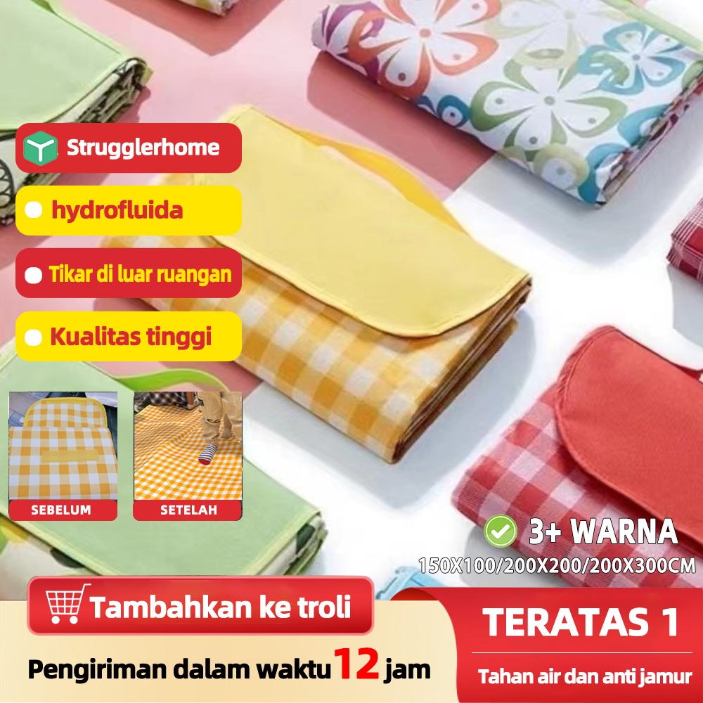 【strugglerhome】tikar piknik waterproof tikar lipat piknik jumbo 300x200 anti air tikar lipat piknik 
