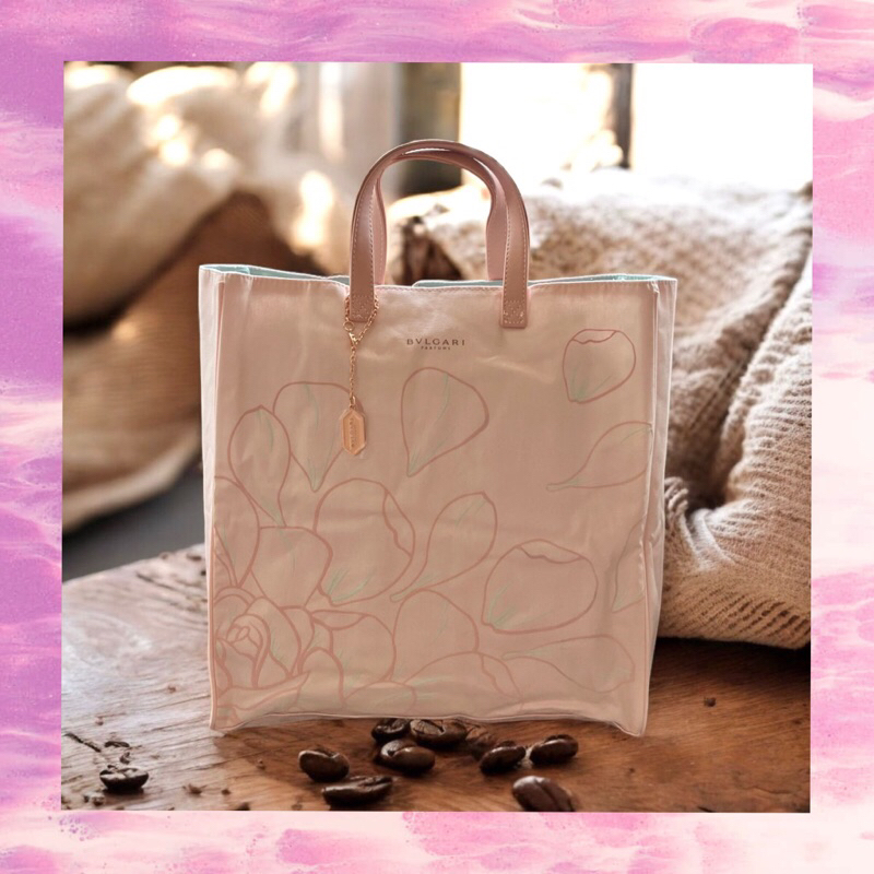 Bvlgari Tote bag Pink Original Hadiah Dari Parfum