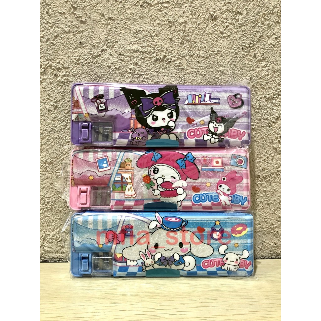 

Kotak Pensil Magnet/ Tempat Pensil Magnet Pencil case Anak Magnet Pencil case Sanrio Kuromi