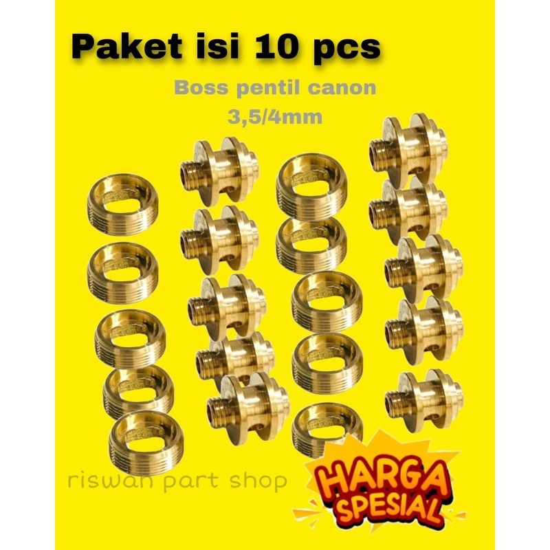 paket murah 10 pcs boss pentil + canon OD25 uklik bahan kuningan presisi dan awet