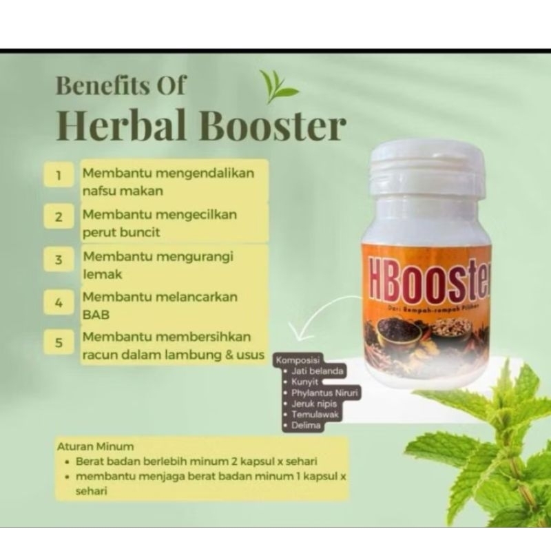 HBOSTER DARI REMPAH-REMPAH PILIHAN/Obat diet berkualita