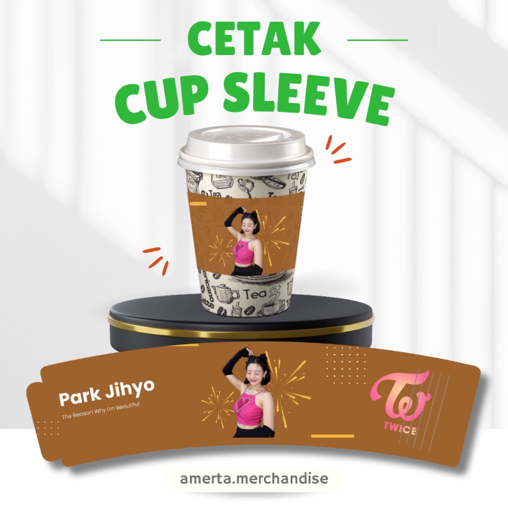 CETAK CUP SLEEVE CUSTOM - PAPER CUP CUSTOM - TERMURAH
